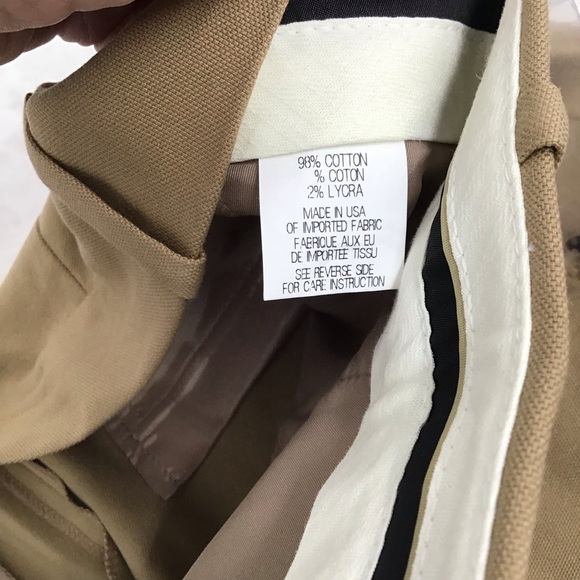 Theory Max C Stretch Canvas Khaki Trouser Pants NWT Tan Career Bus Casual Size 6 - Picture 6 of 10